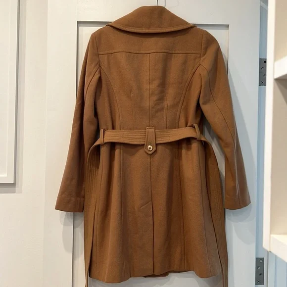 Michael Kors Belted Wool Coat - Picture 2 of 5